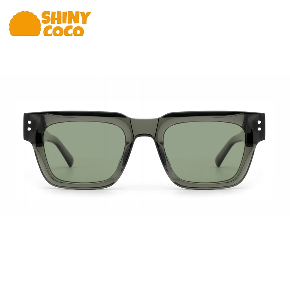 

ShinyCoCo Luxury Brand Handcrafted Board Personalized Square Frame Cross Border Trendy Sunglasses Uv Resistant Glasses
