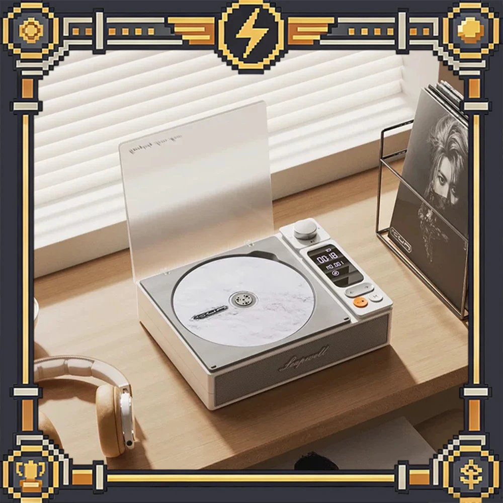 OrangeDi S-CD2 CD Player Intelligent Digital Display One Button Radio Reception CD Player Wireless Bluetooth Connection Gifts