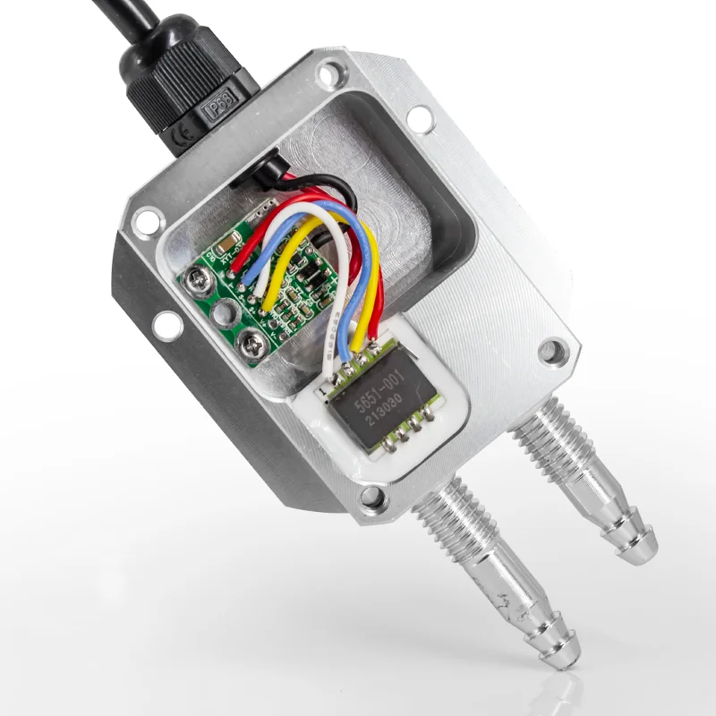 Differential Pressure Transmitter Range -10-0-10Kpa Digital Micro Difference RS485 Output Pressure Converter Sensor QDF70B