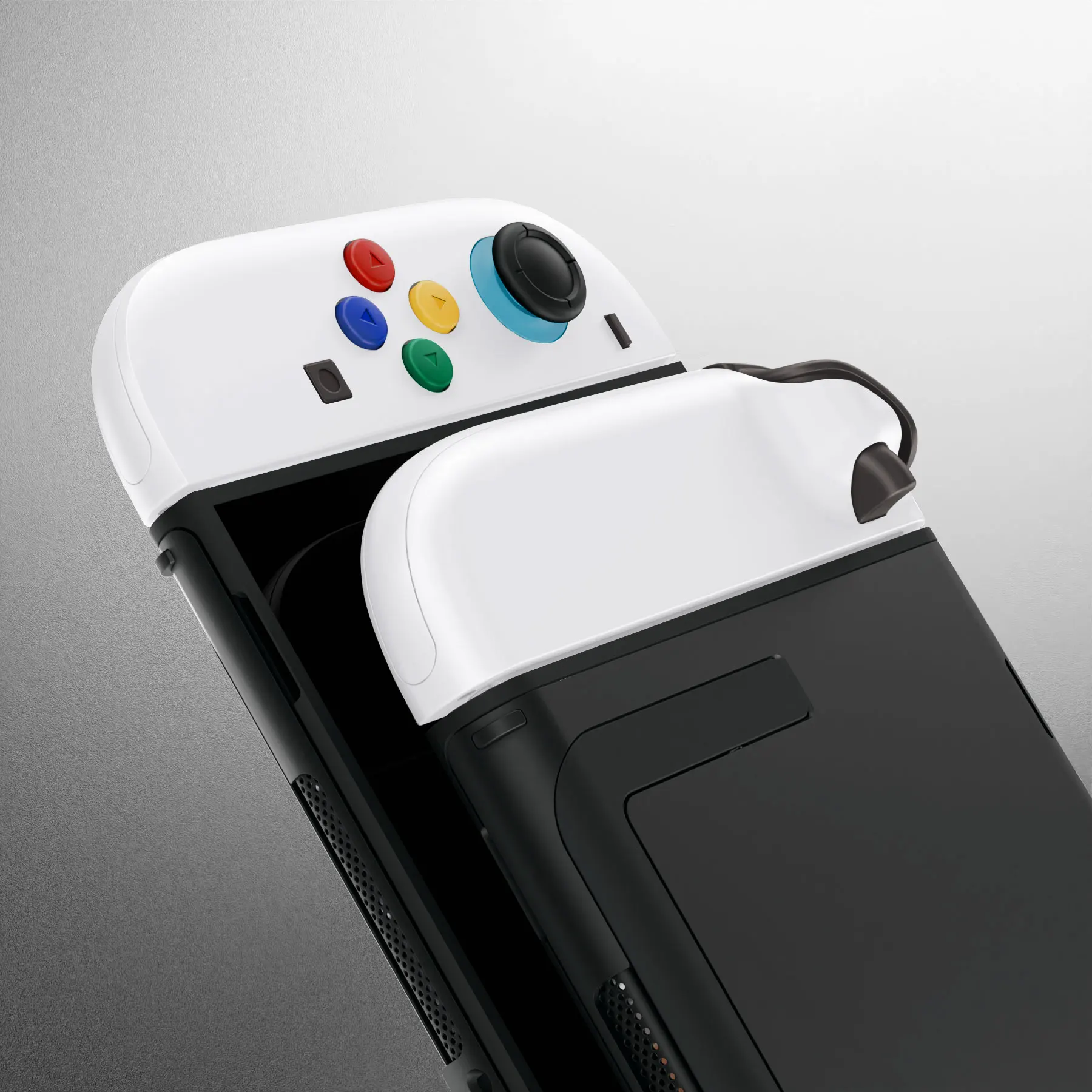 eXtremeRate Boutons de boîtier de rechange pour Joycon 2, bandes décoratives, support central et outils pour Nintendo Switch 2