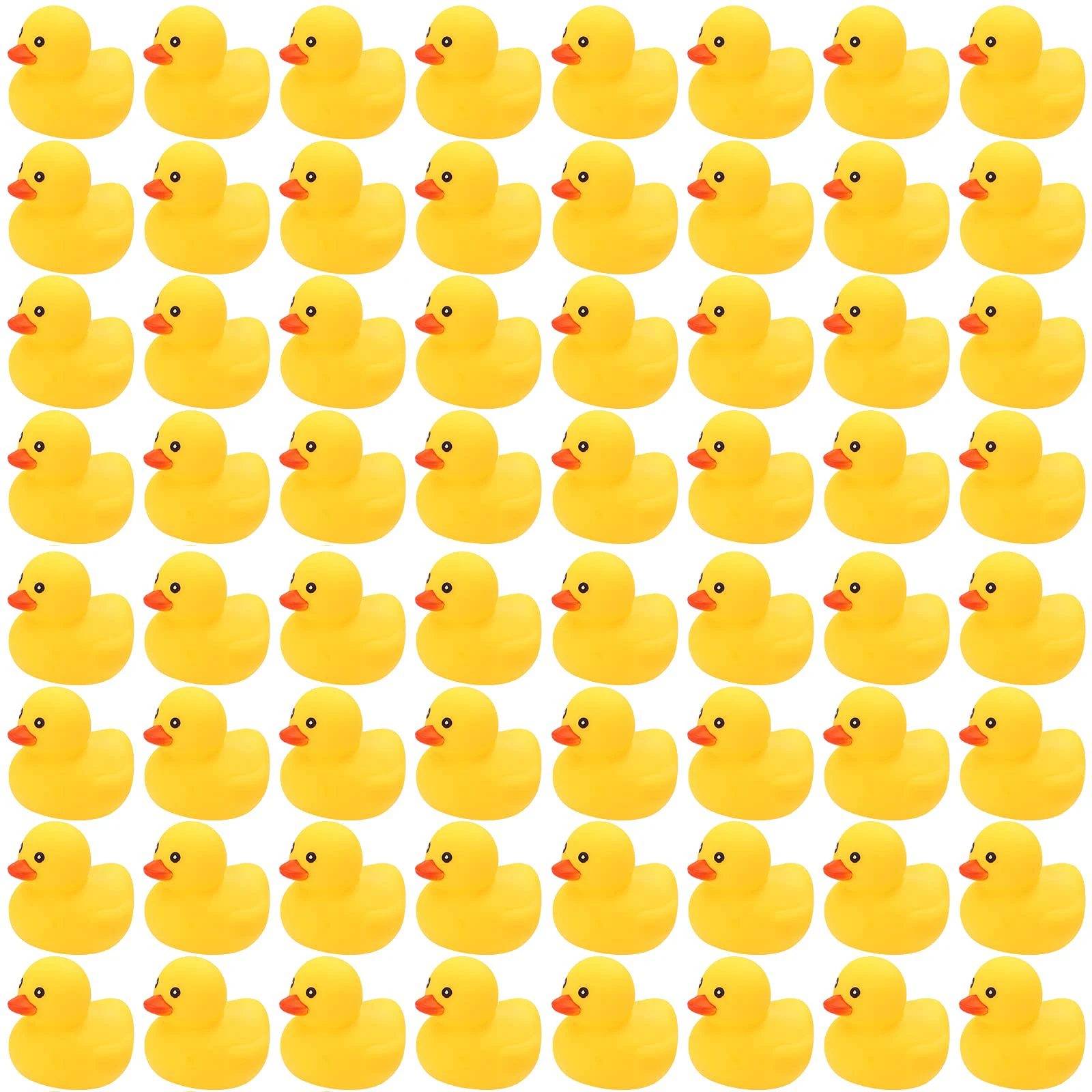 

1-100 pcs Yellow Rubber Ducks, Toys Squeaky Rubber Ducks Cute Float Duckies for Birthday Party Favors Class Prizes Car Decor