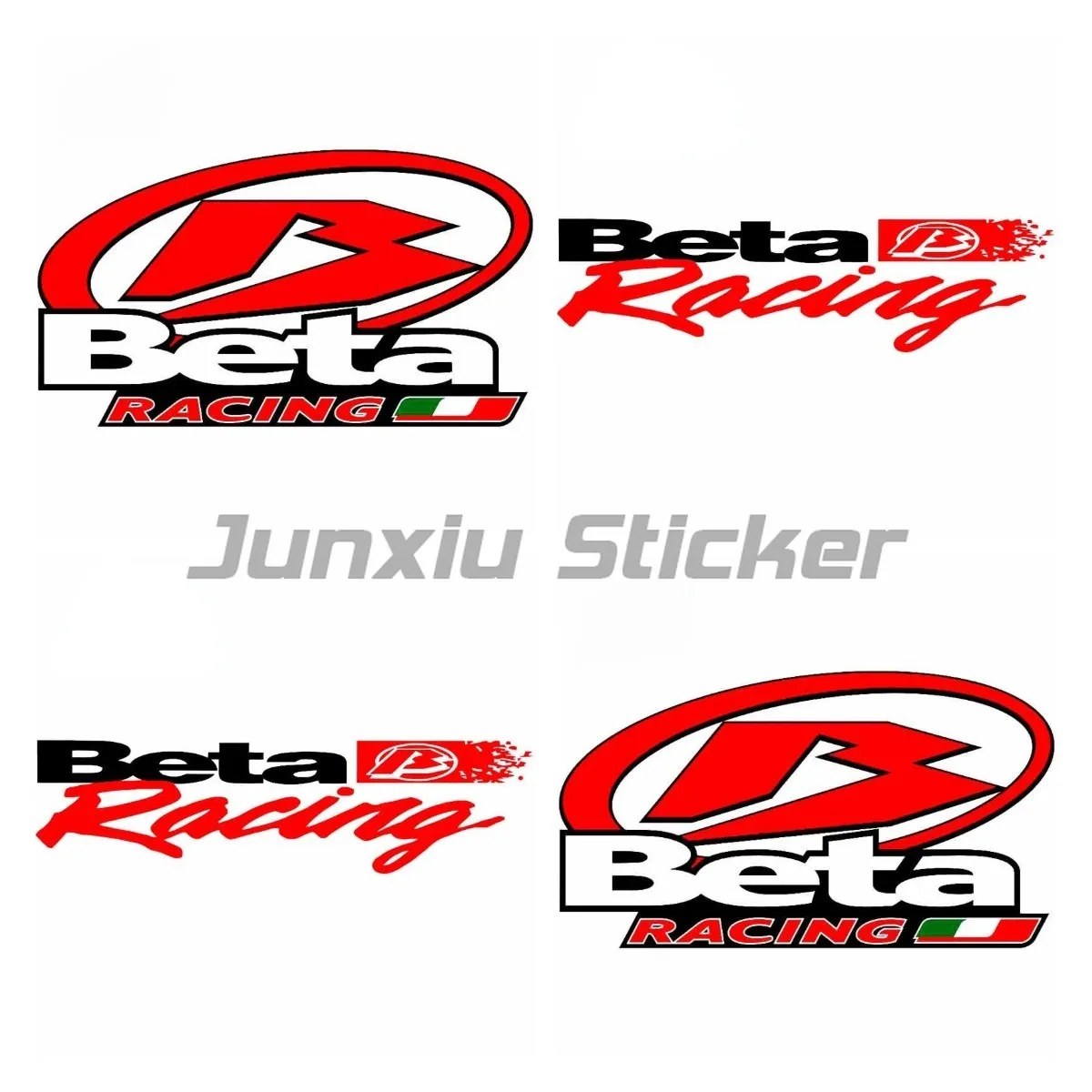 Beta Racing Anime Exterior Decals Car Stickers Window Decor JDM Waterproof Decal Decor