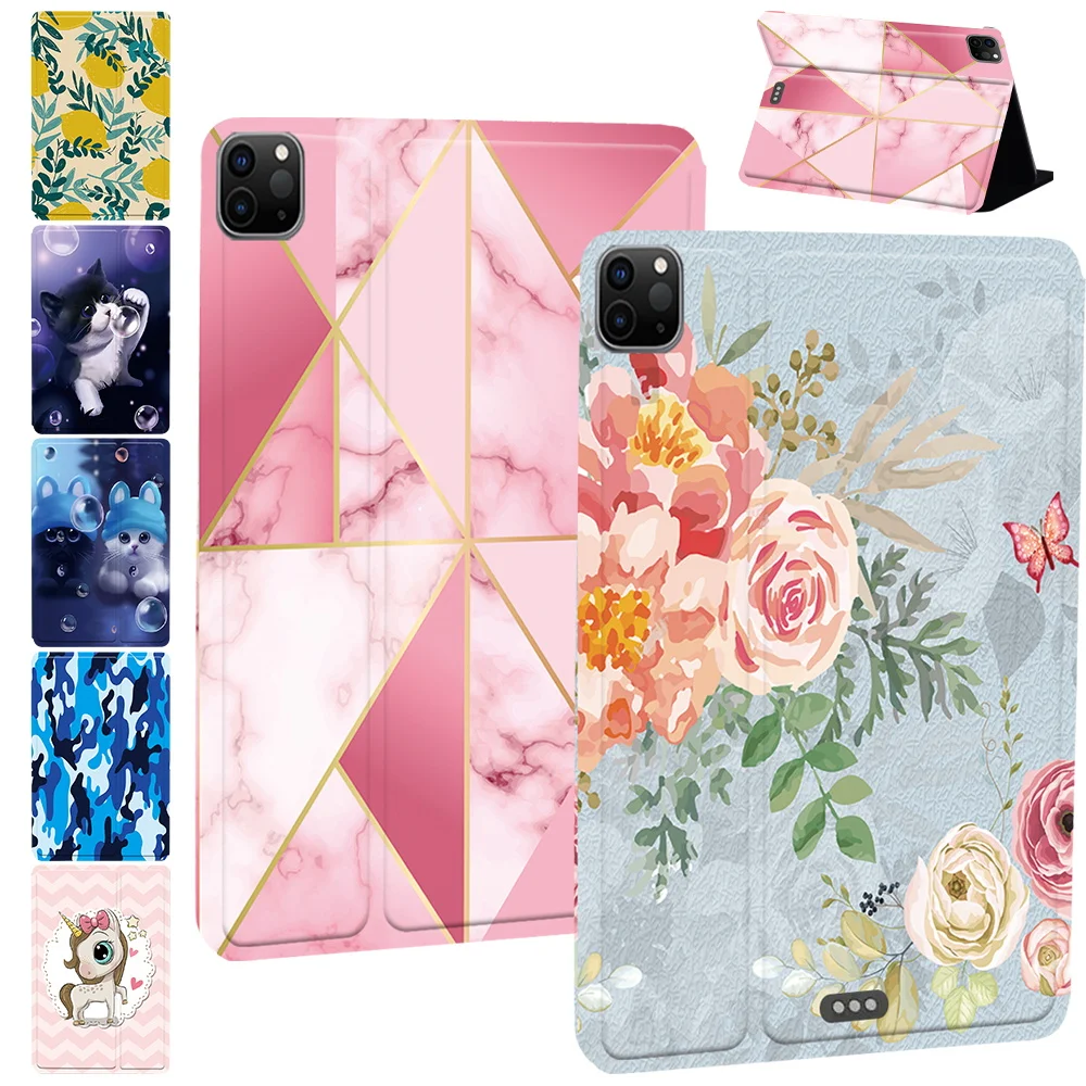 

Non-Slip Tablets Stand PU Lether Compatible With iPad Pro 11 2018 2020 2021 2022/Air 5 10.9"2022/iPad Air 4 2020 Fold Cover Case