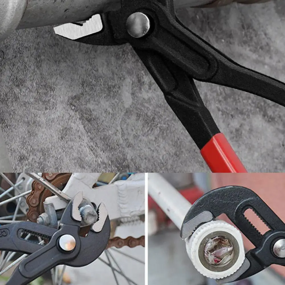 Car Multi-purpose Pliers Universal Water Pipe Pliers Adjustable Plumbing Wrench Handle Wrench Tools Household Repair Hand Tools