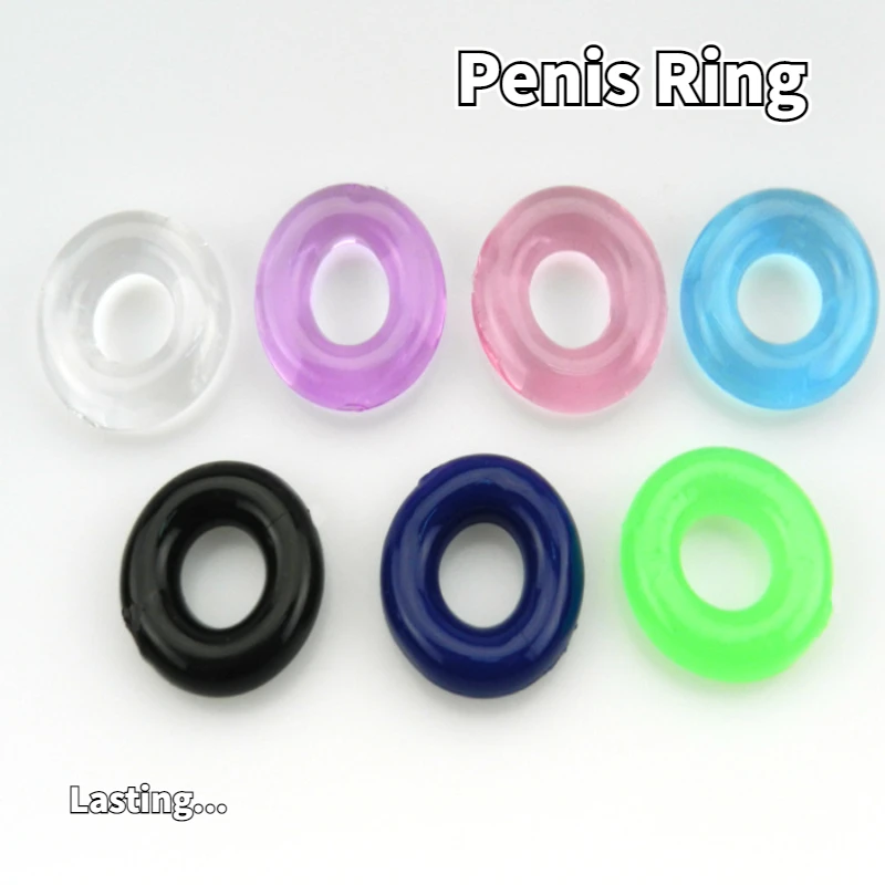 Silicone Penis Ring Adult Men Ejaculation Delay Dick Cock Rubber Rings Penis Enlargement Durable Sex Toys For Male Sex Ring