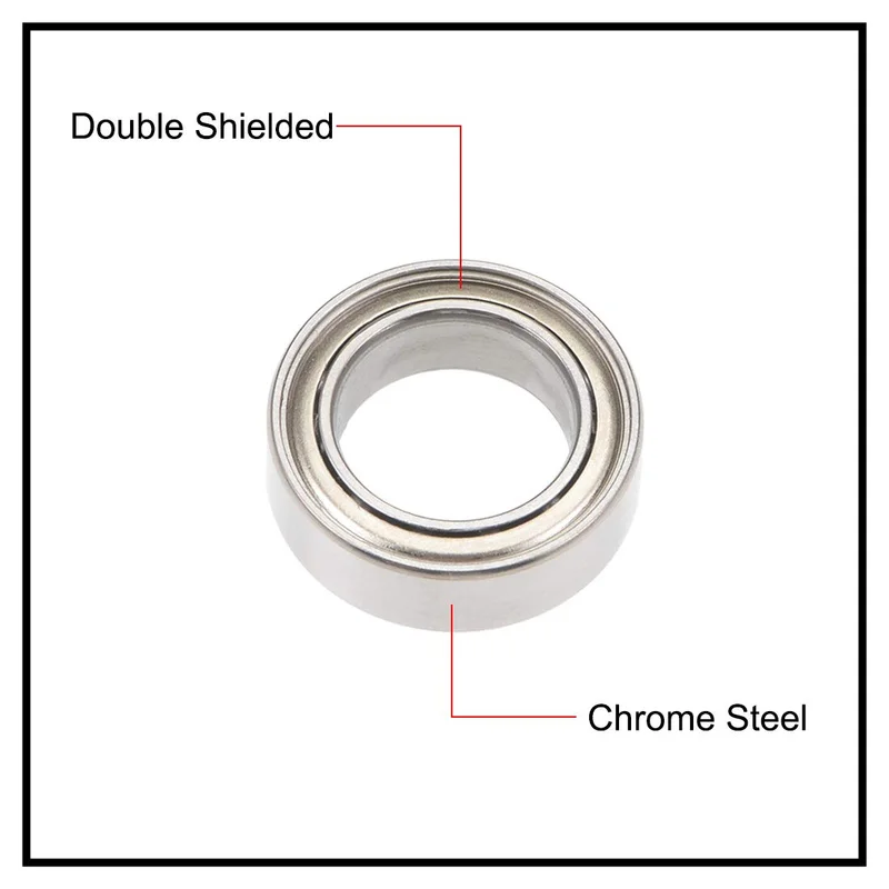 5/10Pcs MR63ZZ Mini Thin Wall Deep Groove Ball Bearings 3×6×2.5mm Double ZZ Metal Shield Chrome Steel Tiny Bearings