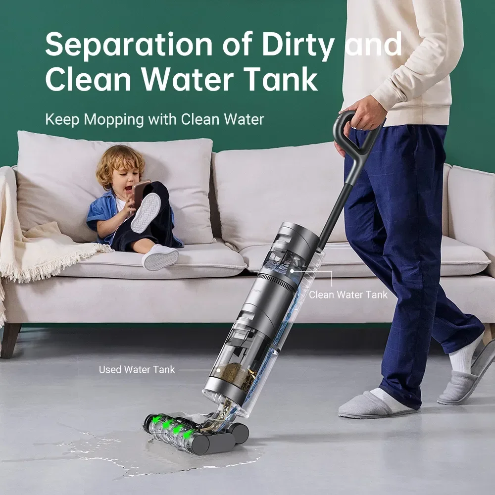 Dreame H11 Max 10000PA Wireless Wet Dry Smart Vertical Vacuum Cleaner Home Handheld Household Self-Cleaning Vacuum