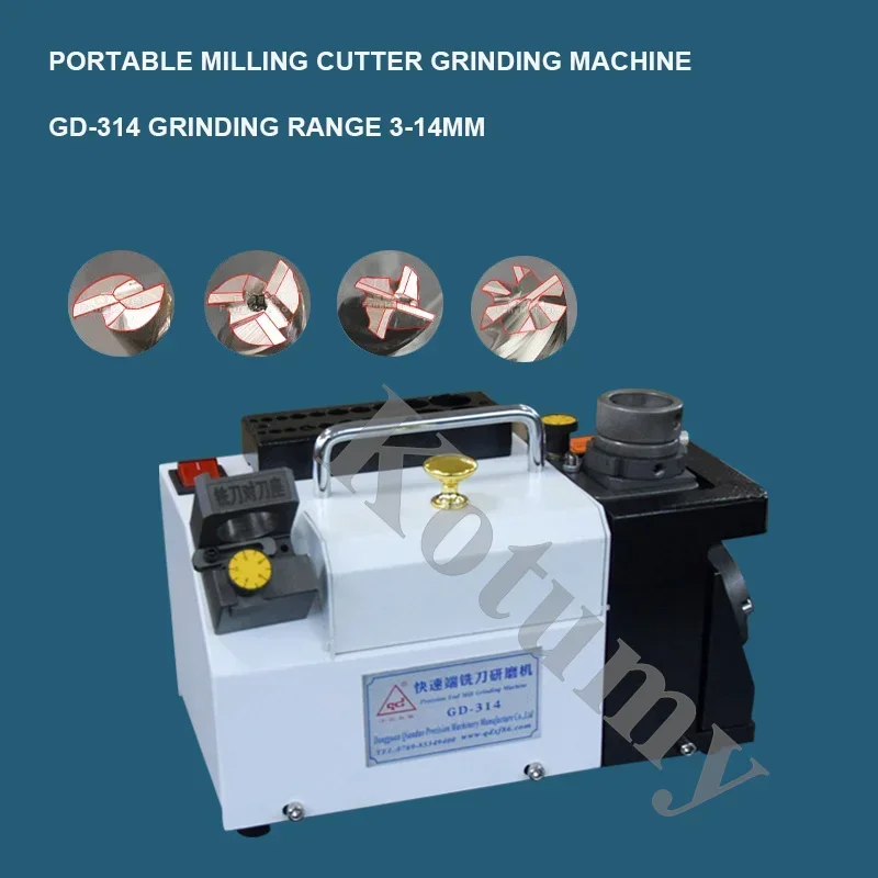 Portable GD-320 Electric Milling Cutter Grinder Carbide Tools 3-20mm Drill Bit Sharpener Milling Cutter Grinding Machine