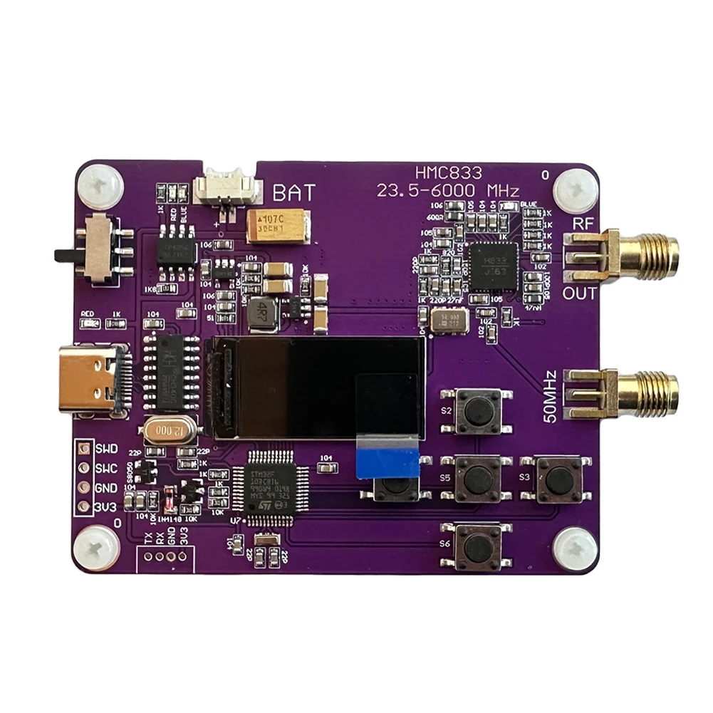 HMC833 6Ghz RF إشارة مولد 0.96 بوصة OLED شاشة عرض RF إشارة مصدر الارسال شحن وحدة #3