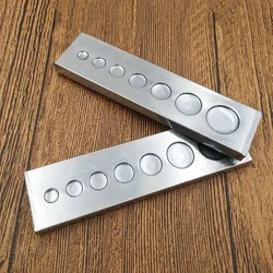 7 in 1 Bottom Plate Rivet Button Setter Die Base DIY Working Tool Hole Punch Snap Button Leather Craft Tools