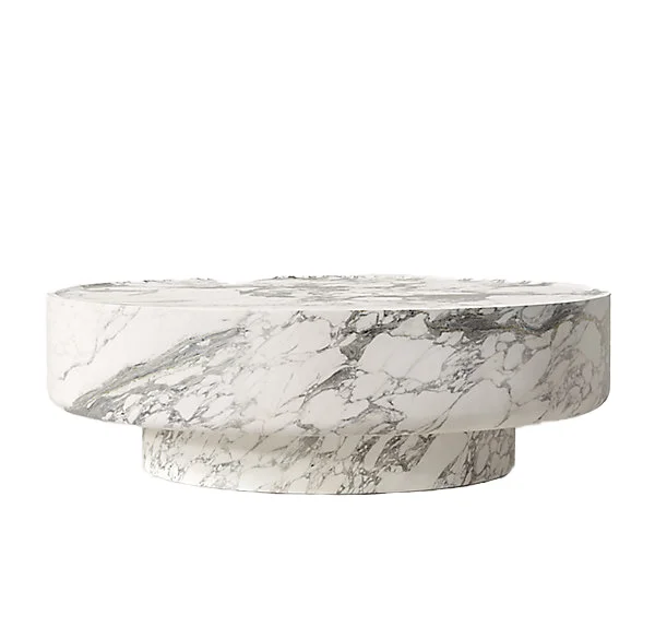 h*-Customizable Modern Antique Carved Handcrafted Natural Marble Coffee Table for Living Room Furniture Geju Brand