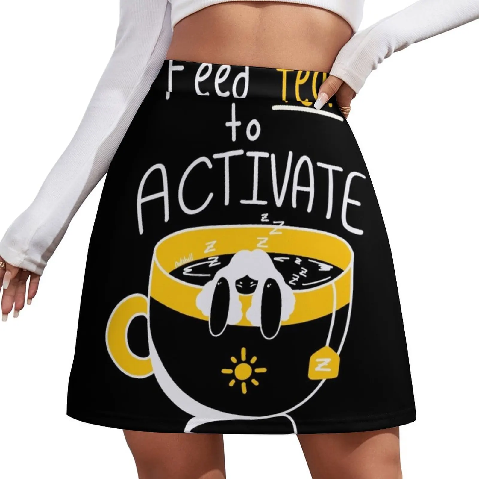 

Feed Tea to Activate Mini Skirt micro mini skirt extreme festival outfit women Female skirt japanese kawaii clothes