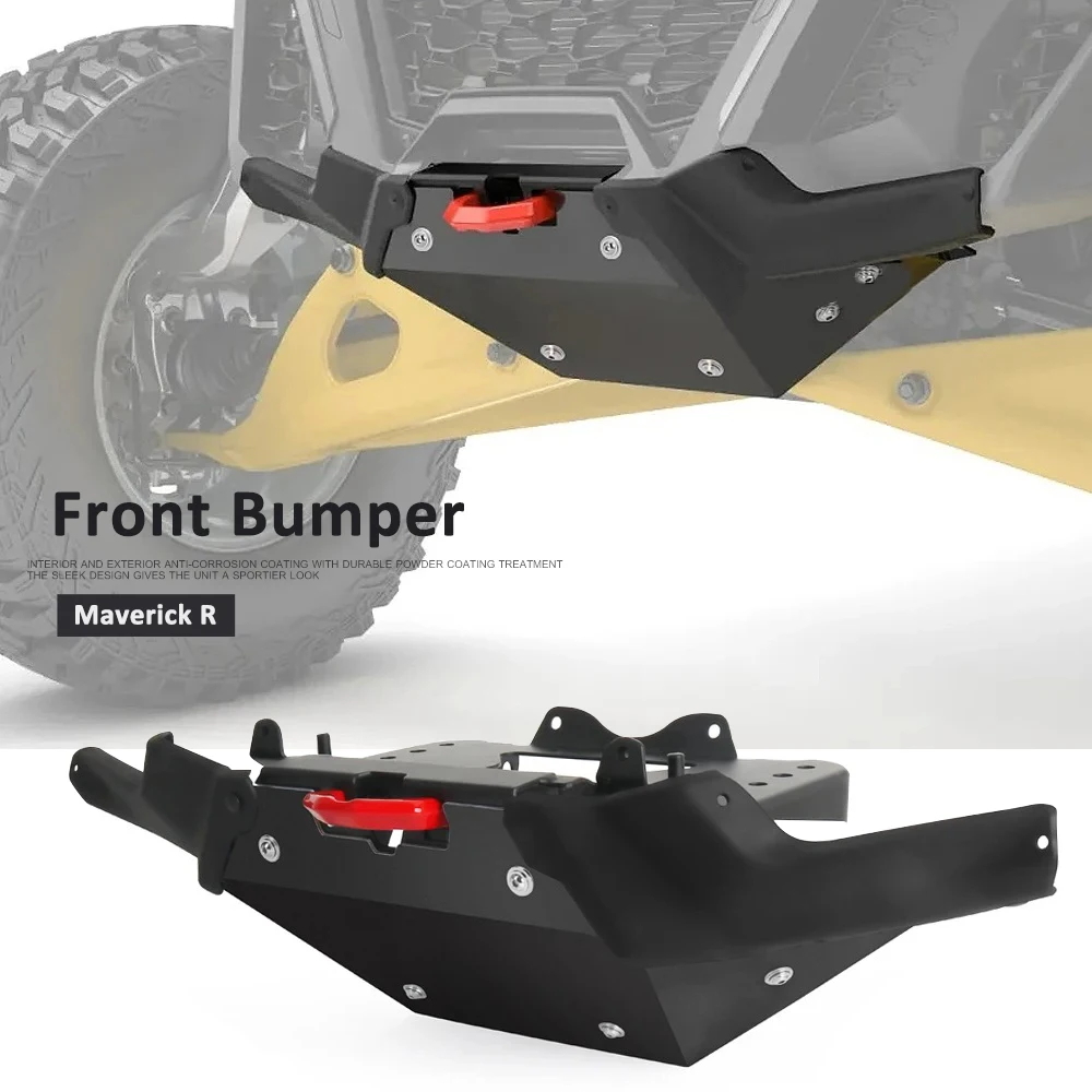 

New For Can-Am Maverick R 2024 2025 For CAN AM MAVERICK R UTV Dune Front Bumper Accessories Anti-Collision Front Protective Bar