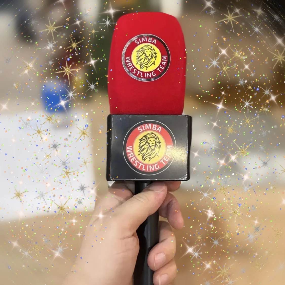 RODE Wireless Microphone holder Handle Stand rode mic pole Adapter for Live Streaming with Sponge with flag station custom logo