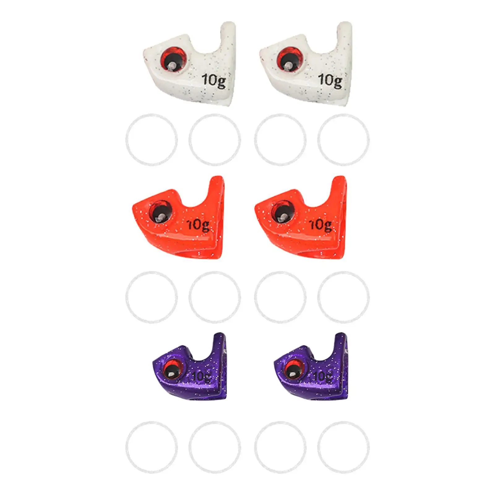 2x 10G Fishing Squid Sinkers Men Women Realistic Glow in The Dark Adults Equipment Fishing Tackle Accessories Squid Jig Weights