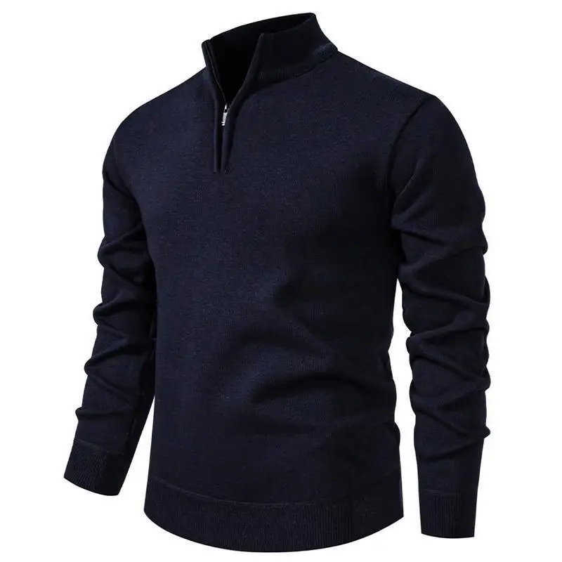 Men's Slim Fit Quarter Zip Sweater for Autumn And Winter  Shirt Cool Sensation Function Other Fabric Details Available