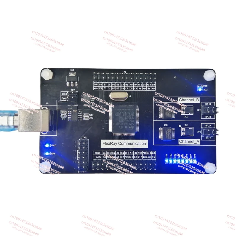 Flexray development board, two-machine communication, to serial port, FlexRay to CAN. Master control SPC560P50L3