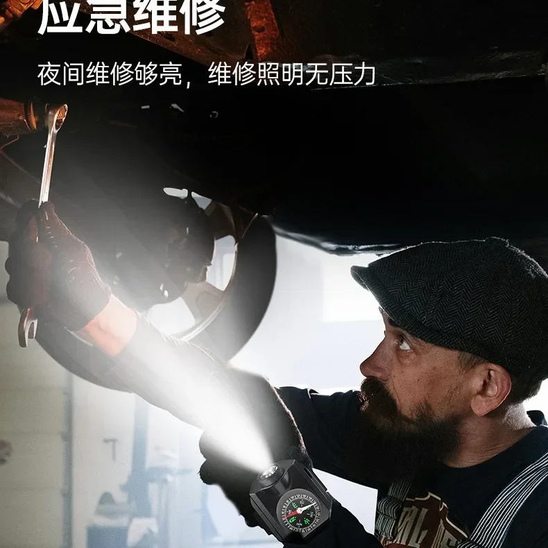 Multifunctional Portable Wrist Light with Compass Charging Watch Light LED Camping Light