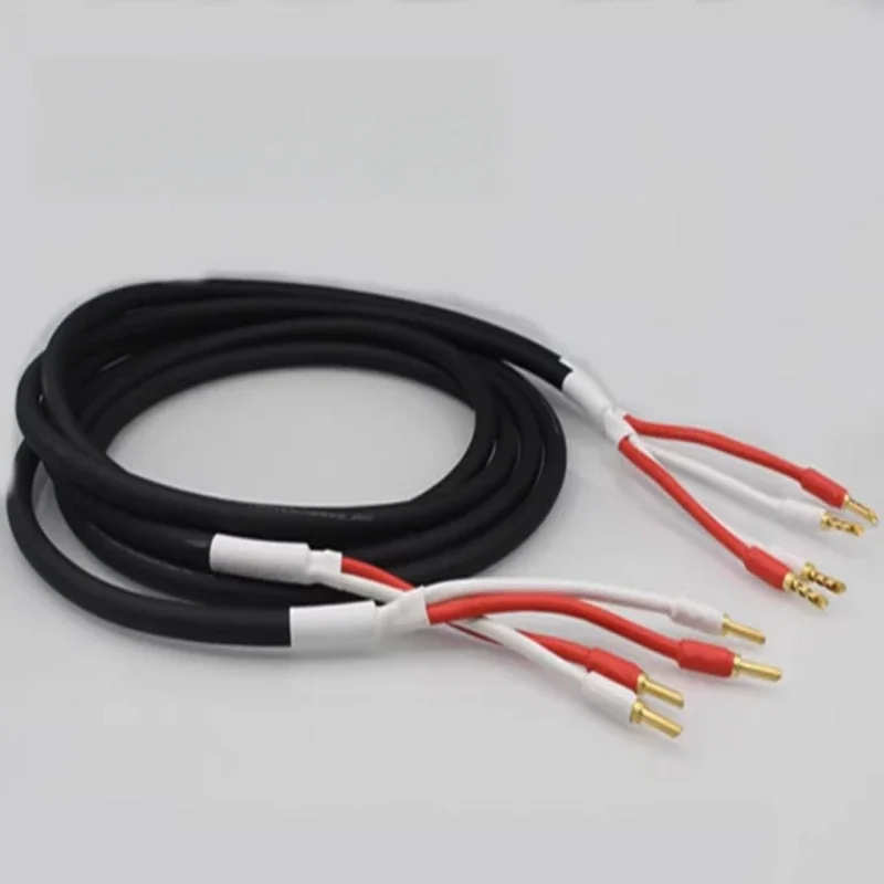 6N Ultra-high Purity OCC Single Crystal Copper Conductor Anti-interference Audio Speaker Cable Pair