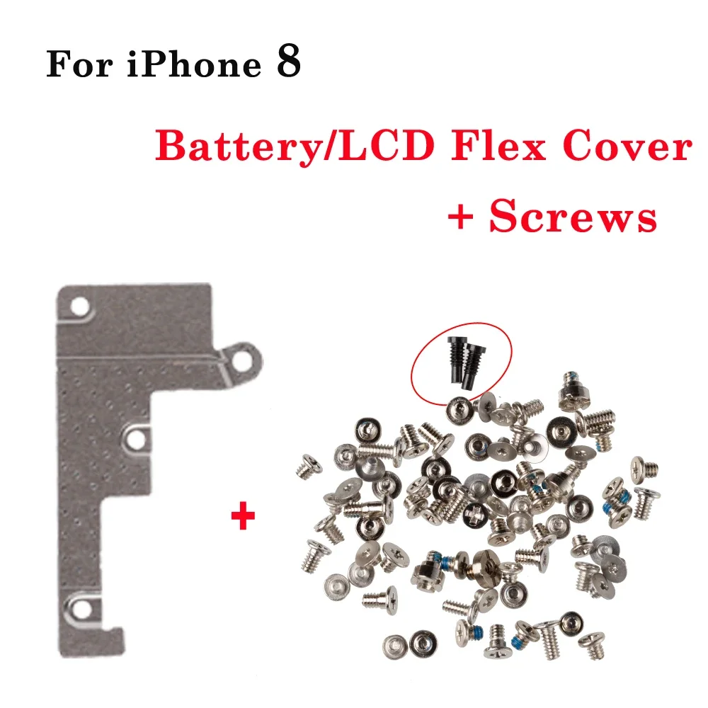 Battery LCD Flex Cable Cover Full Screw For iPhone 5S SE 6 6S 7 8 Plus X XR XS 11 12 13 Pro Max inner Metal Bracket Clip Holder