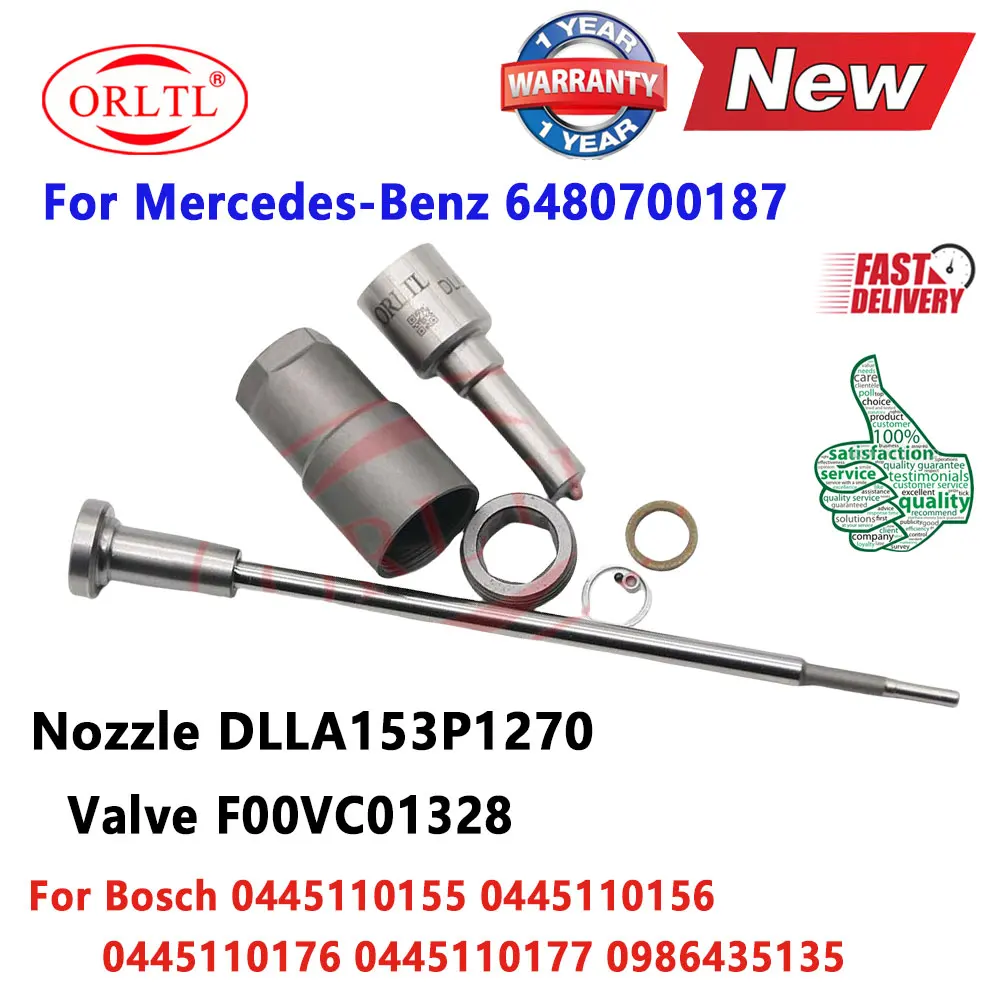 

F00RJ04174 Repair Kits a6480700187 0445110155 0445110156 Injector Nozzle DLLA153P1270 Valve F00VC01328 0445110176 0445110177