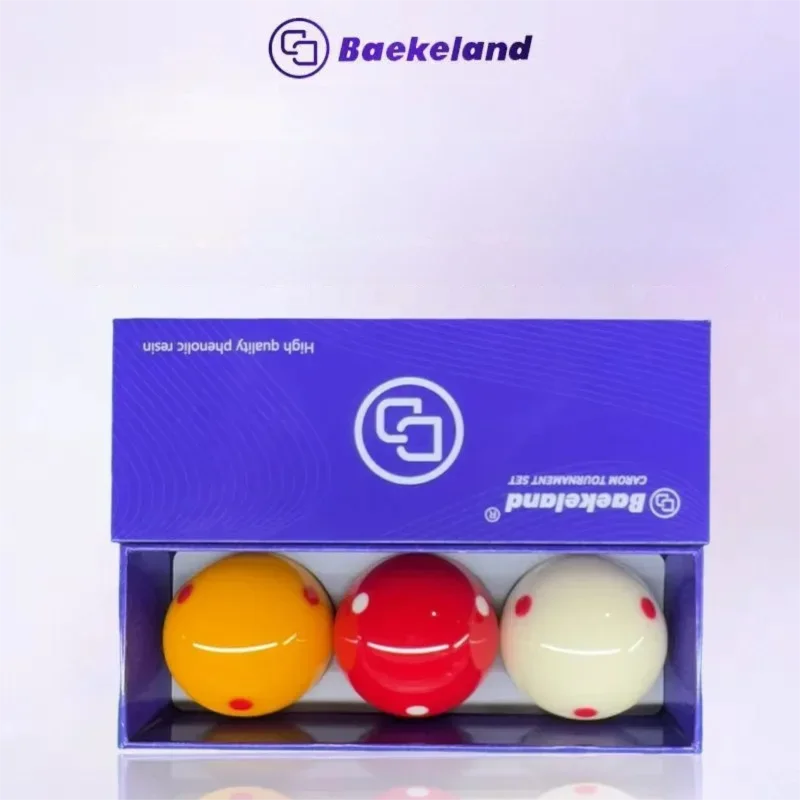 

Baekeland Standard Size 61.5mm Carom Balls Purple Box TV Grade Phenolic Resin Carom Billiard Crystal Balls