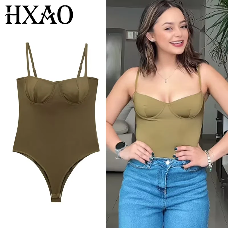 HXAO مشد الجسم الدعاوى امرأة مثير بلايز قبالة الكتف زلة التخسيس ارتداءها الصيف عارية الذراعين ثونغ ارتداءها الملابس الداخلية قطعة واحدة 088