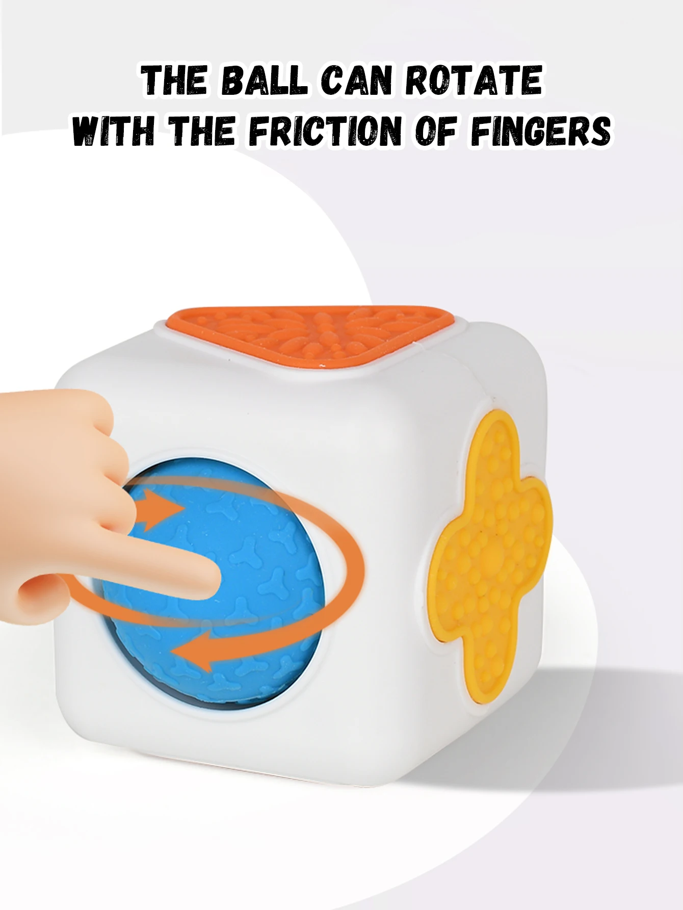 1pc Geometria esagonale sensoriale Decompressione della punta delle dita riducendo il cubo del rullo ragazzi ragazze giocattolo antistress regalo di Natale