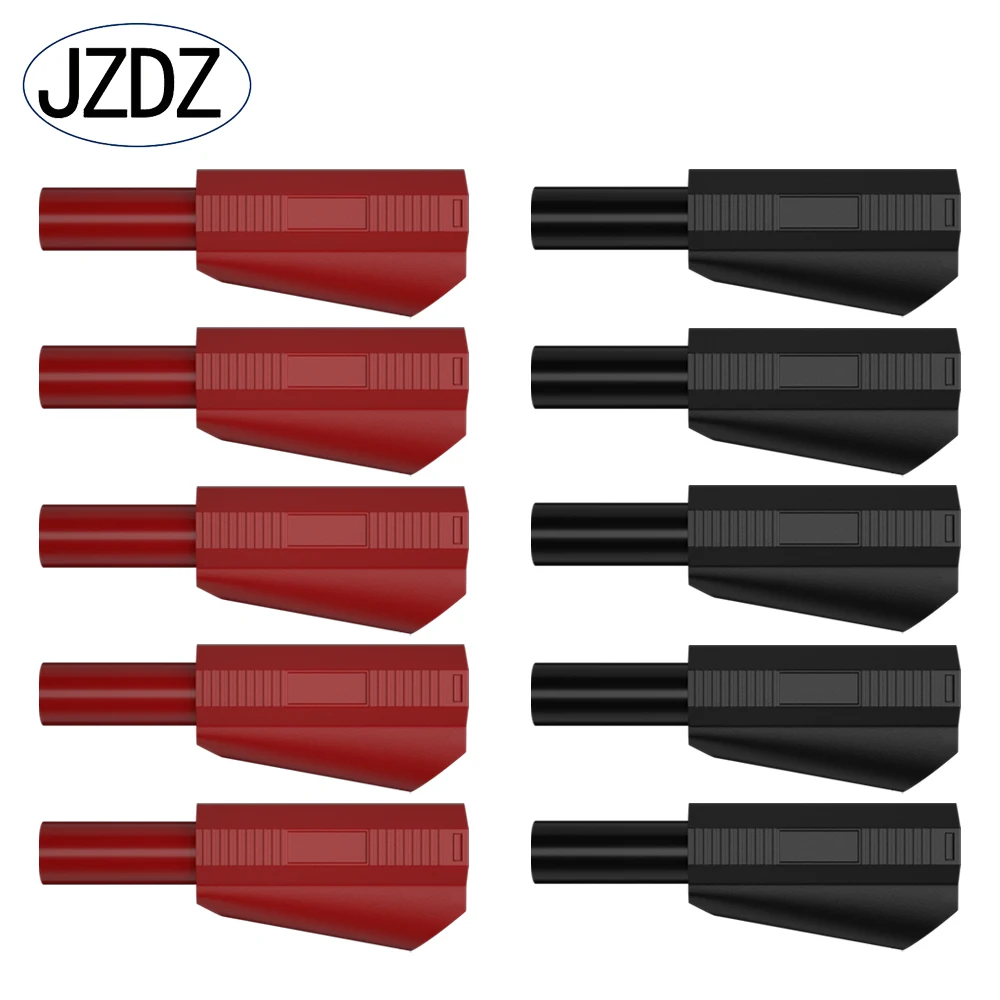 JZDZ 10PCS 4MM Banana Plug Safety Stackable Solder In line DIY assembly Test leads connectors J.10042