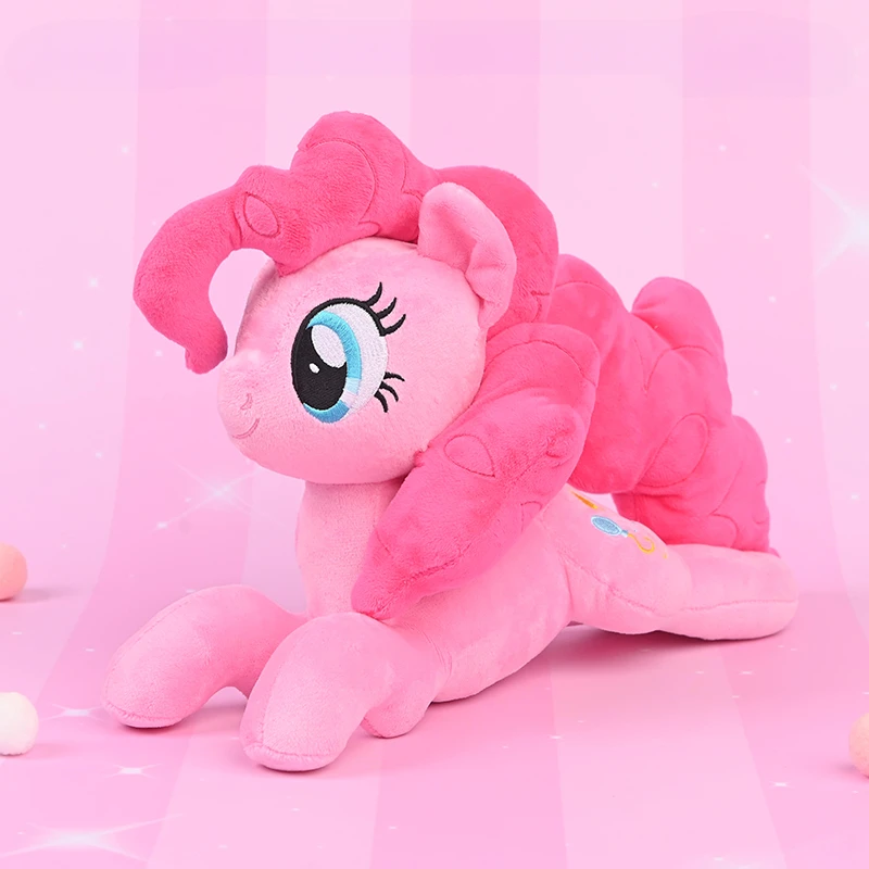 New Genuine My Little Pony Series Lying Posture Plush Doll Pinkie Pie Children's Room Pillow Cute Fluttershy Plush Doll Toy Gift