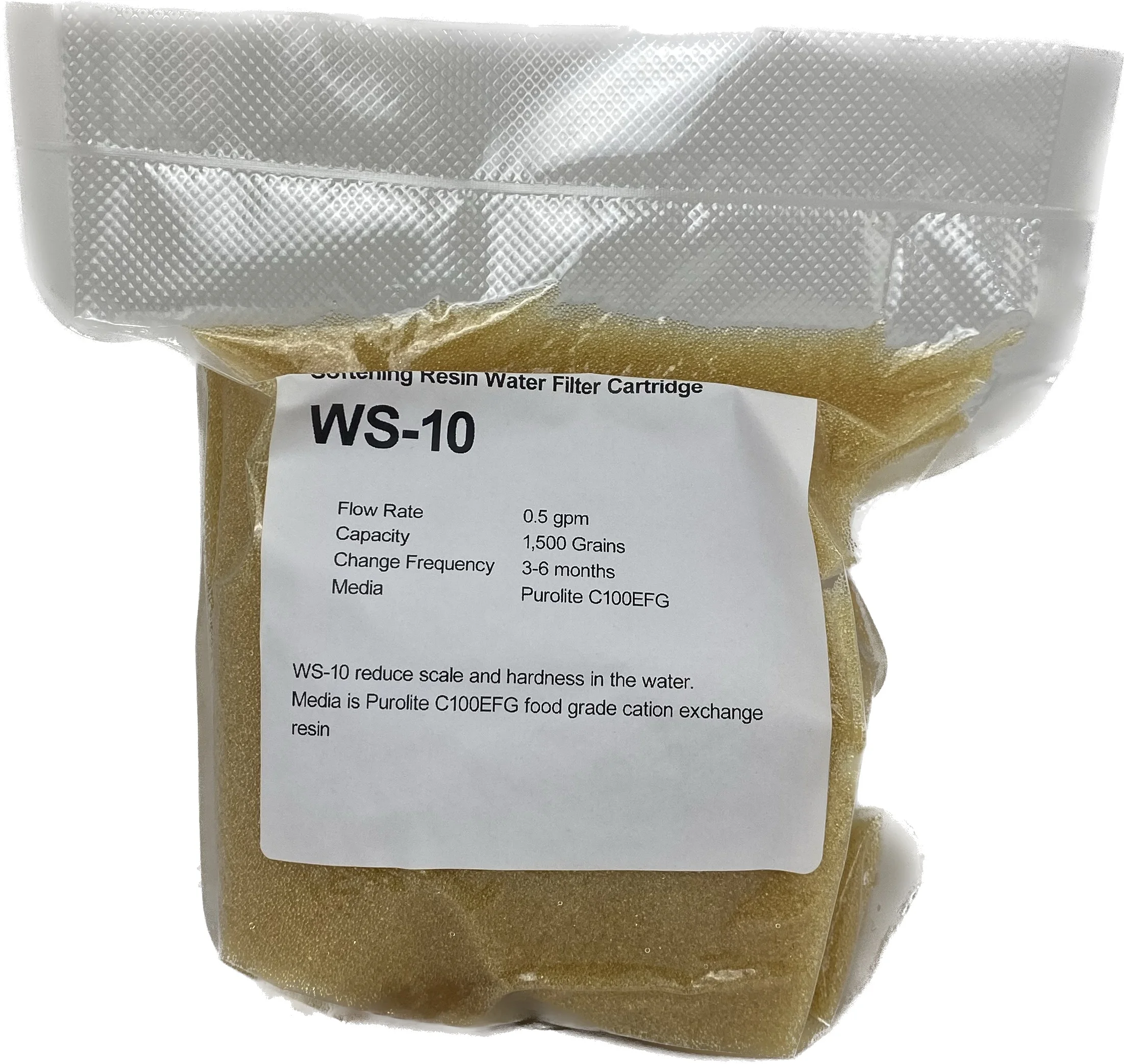 

Softening Resin Food Grade C100E Strong Acid Cation Resin 10 Liters for Water Softener