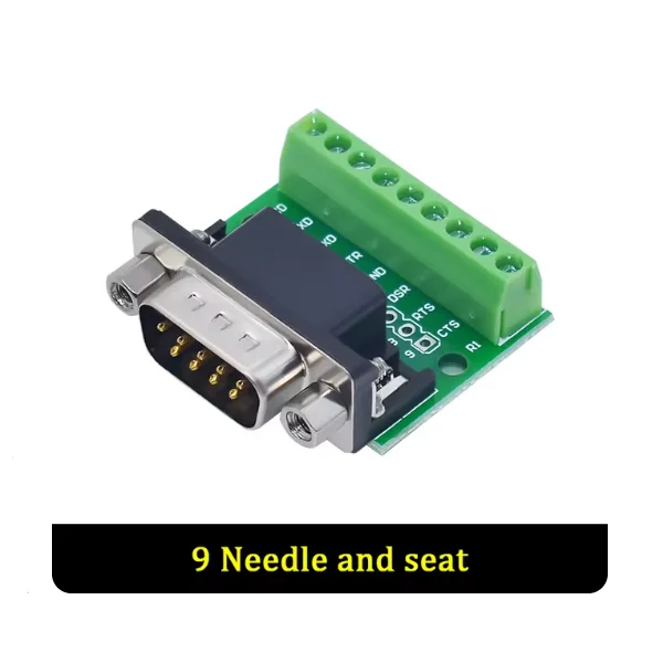DB9 männlich weiblich seriell auf Klemmenblock 9-polig 9-Loch RS232 RS485 Konvertierungsplatinenmodul