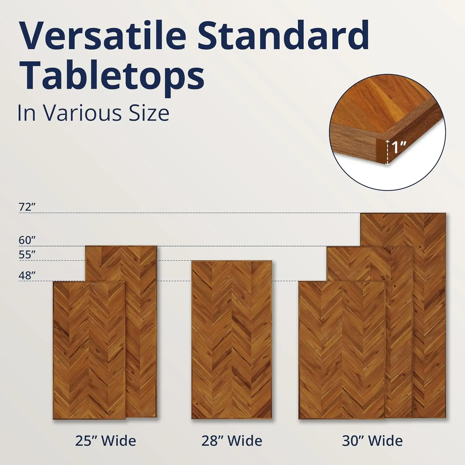 سطح طاولة من الخشب الصلب مقاس 72 × 30 - سطح طاولة كتلة جزار سميك 1 بوصة للمكتب الدائم وطاولة المكتب ومنضدة العمل وأثاث DIY Pro