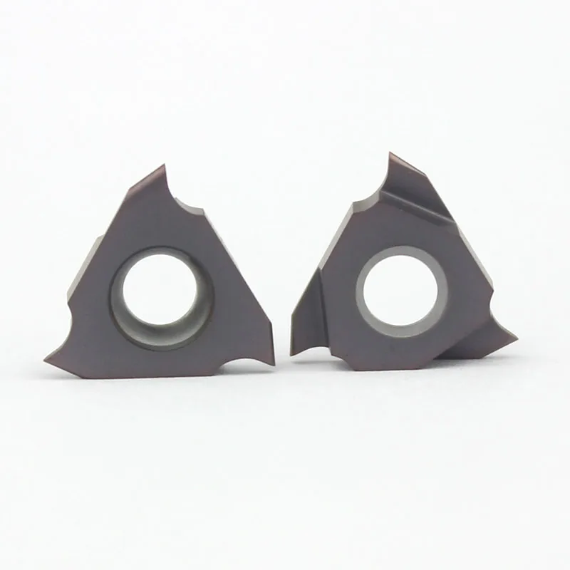 أدوات قطع مخرطة CNC للقطع المستدير الضحلة ، إدراج كربيد مثلث للصلب ، TGF32R050 R0.25 إلى TGF32R300 R1.5 ، 10 ts