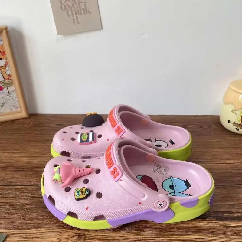 Cartoon Clogs Sommer Strand Rutschfeste Anime Spongebob Patrick Star Schuhe Eva Geschlossene Zehenpartie Komfort Ultra Coole Neue Sandalen Paar-Geschenk – Detail 3