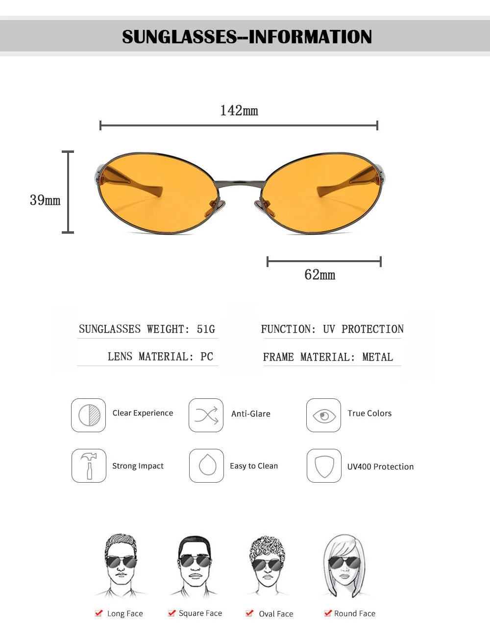 Neue Mode Oval Sonnenbrille Frauen Steampunk Gläser Vintage Sonnenbrille Luxus Dropshipping Lunette Soleil Femme Zonnebrillen Dames – Detail 17