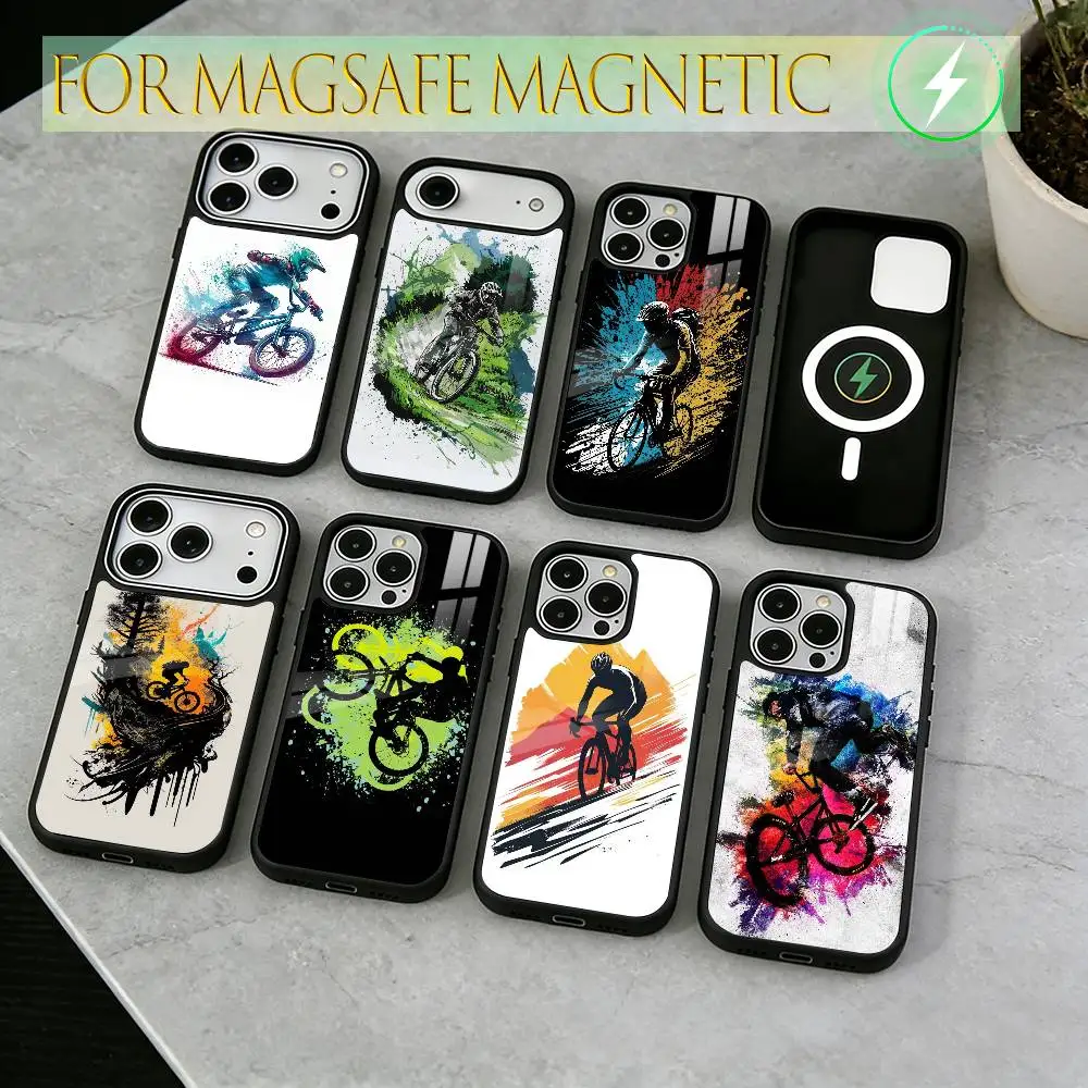 

Чехол для телефона с магнитной фиксацией для iPhone 17, 16, 15, 14, 13, 12, 11 Plus, Pro, совместимый с беспроводной зарядкой MagSafe