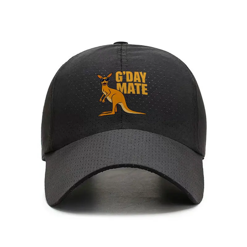 Gday Mate Kangaroo Quick Dry Baseball Cap Australian Outdoor Travel Sun Hat