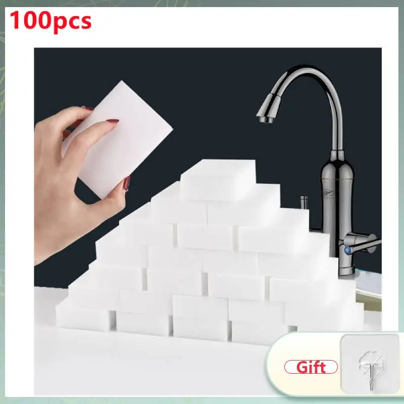 10/100pcs Sponge Eraser White Melamine Sponge For Dishwashing Kitchen Bathroom Office Cleaner Cleaning Tools 100*60*20mm