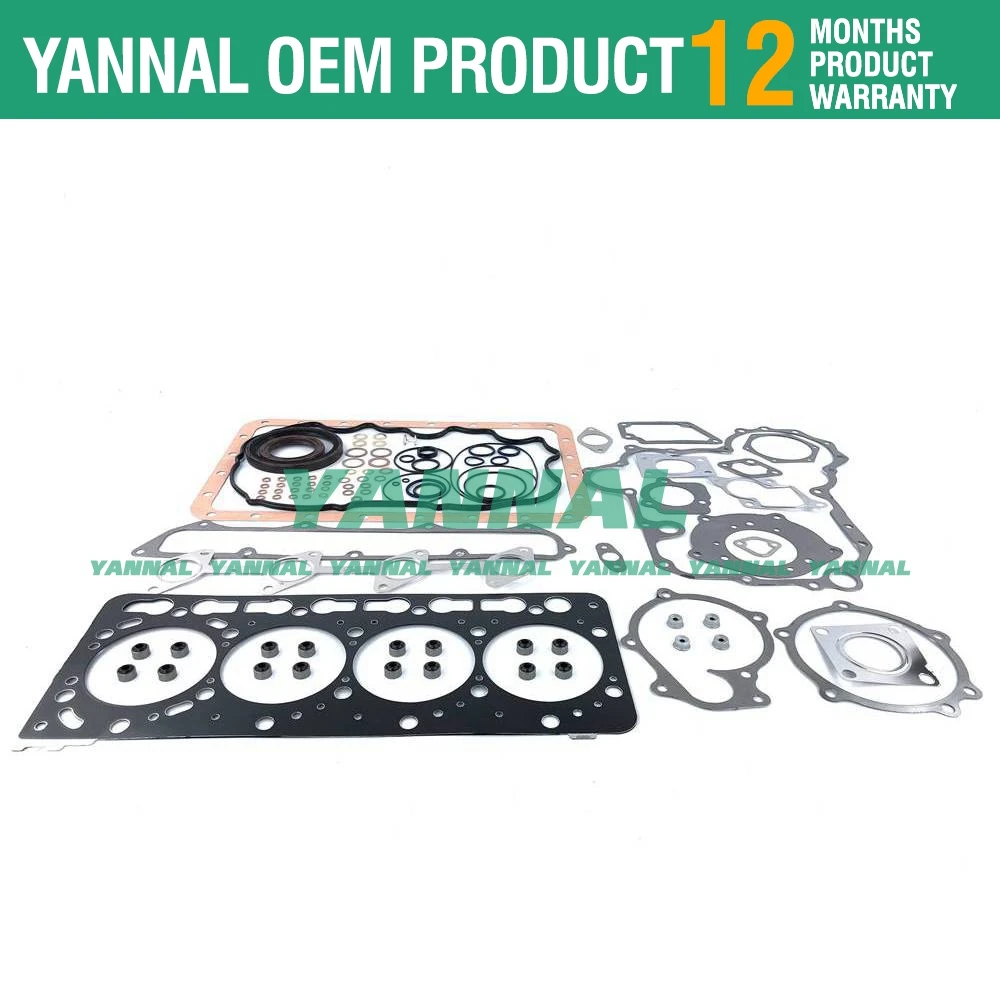 V3600-T V3600-E3B V3600 Overhaul Gasket Kit Upper Lower Set For Kubota Engine