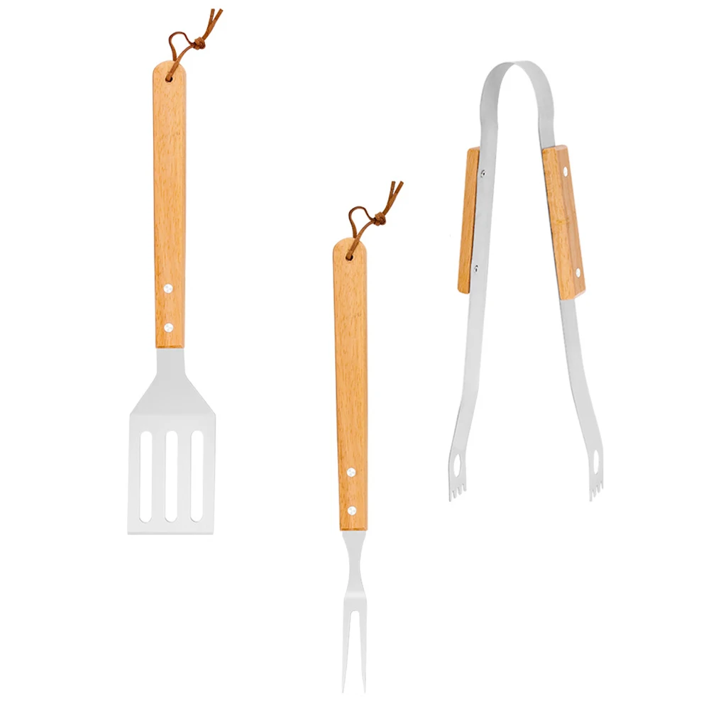 

Stainless Steel BBQ Tools Material Fork Shovel Clip Storage Bag Outdoor Barbecue Home Party Practical Durable Kitchen