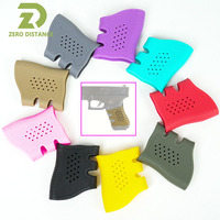Airsoft Tactical Handgun Rubber Protect Cover Weapo Gun Handle Non-Slip Breathable Grip Cover for G17 G18 G19 AR15 HK416