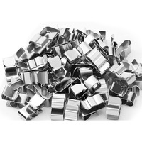 50 Pcs Trailer Frame Wire Cable Clips Stainless Steel Solar Panel Clips Metal Wire Management Clamp In Car Home Office Clips