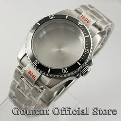 Goutent 36mm Sapphire Glass Watch Case Black Ceramic Bezel Fit NH34 NH35 NH36 ETA 2824 PT5000 ST2130 Automatic Movement