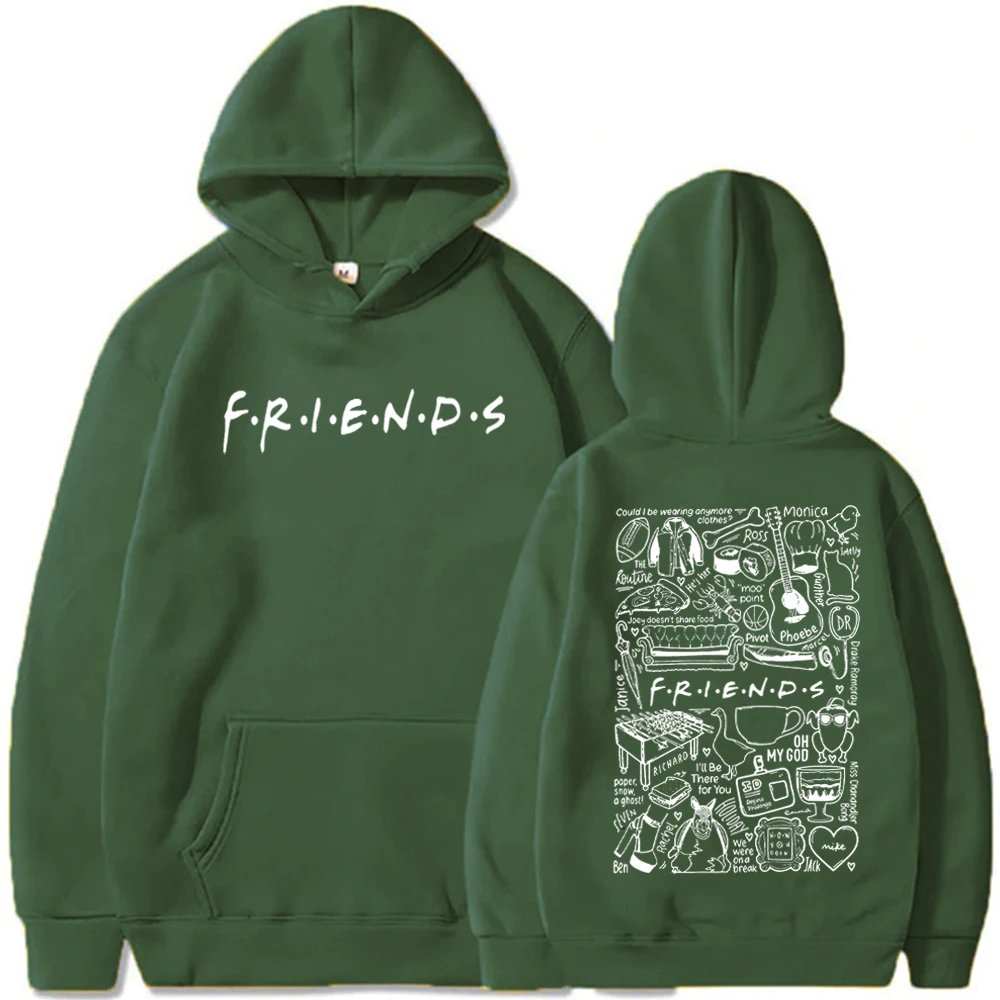 Friends Hoodie Friends TV Show Hoodie 90\'s Comedy TV Hoodie Gift for Friends Lovers Unisex Pullover Tops Streetwear