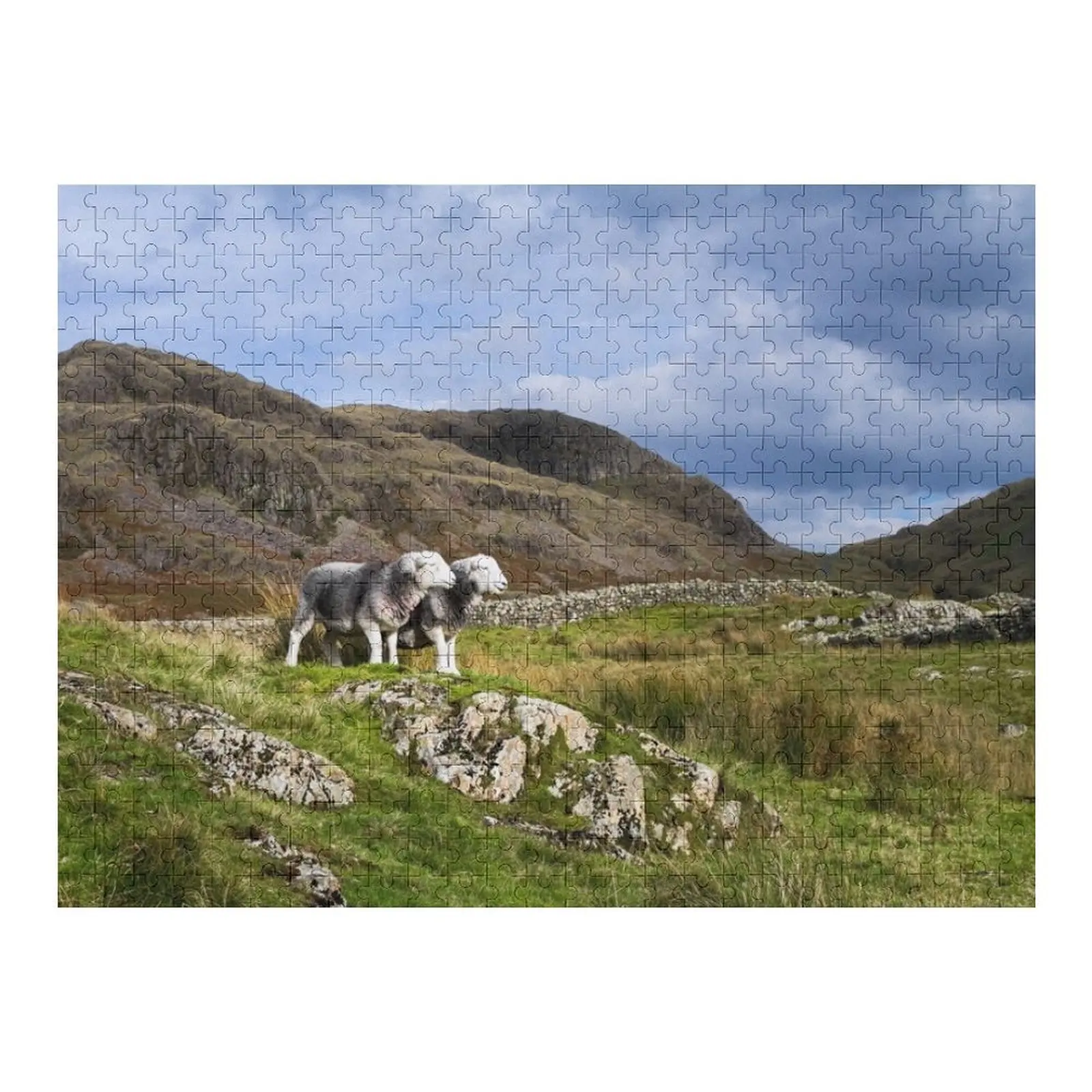 Herdwick ovelhas no distrito do lago quebra-cabeça bebê de madeira personalizado quebra-cabeça nome de madeira personalizado adultos quebra-cabeça