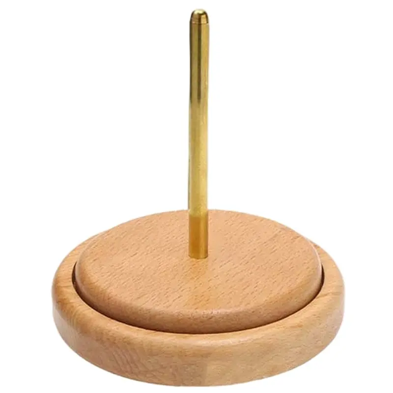 

【FLASH-SALE!】Wooden Yarn Holder Knitting Tools Beginner Crochet Accessories Stand Sewing Thread Spool Wool Ball Winder Stand Too