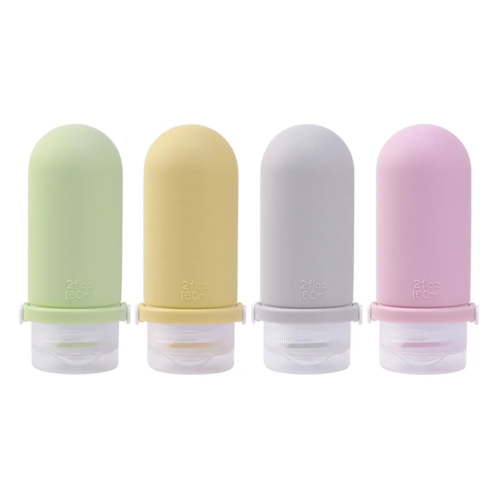 Hochwertiger Unterabfüllungs-Flüssigkeitsbehälter, auslaufsicher, leer, für Reisen, nachfüllbare Flasche, Kosmetiklotion, weiches Silikon, Quetschröhre, für Reisen