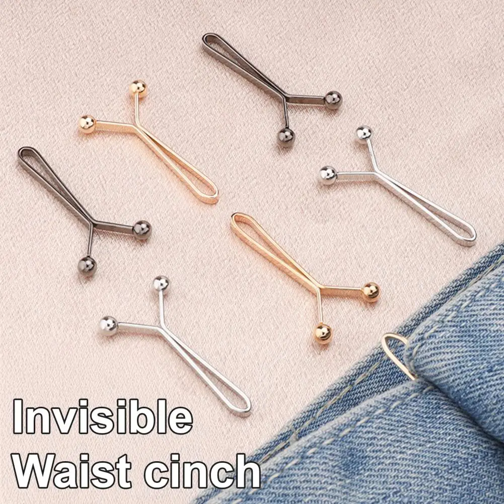 Skirt Cincher Clip 10pcs Waist Tightener Clips for Pants Adjustable Reusable Waistband Cinchers No Sewing Loose Jeans Skirts