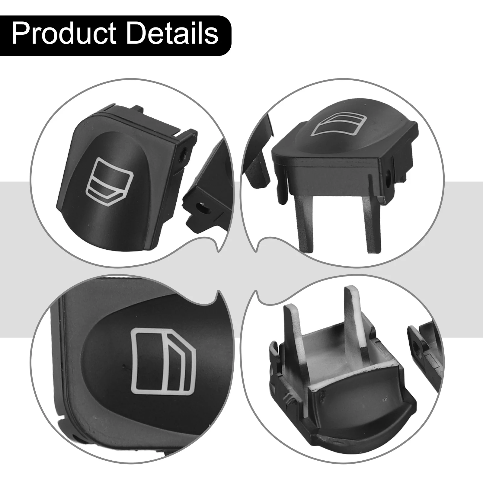 

For Mercedes W203 All Models Power Window Switch Cover Window Regulator Switch Cover Smooth Operation Wear And Tear Resistant